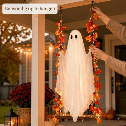 Hangende spookschommel met LED verlichting voor Halloween