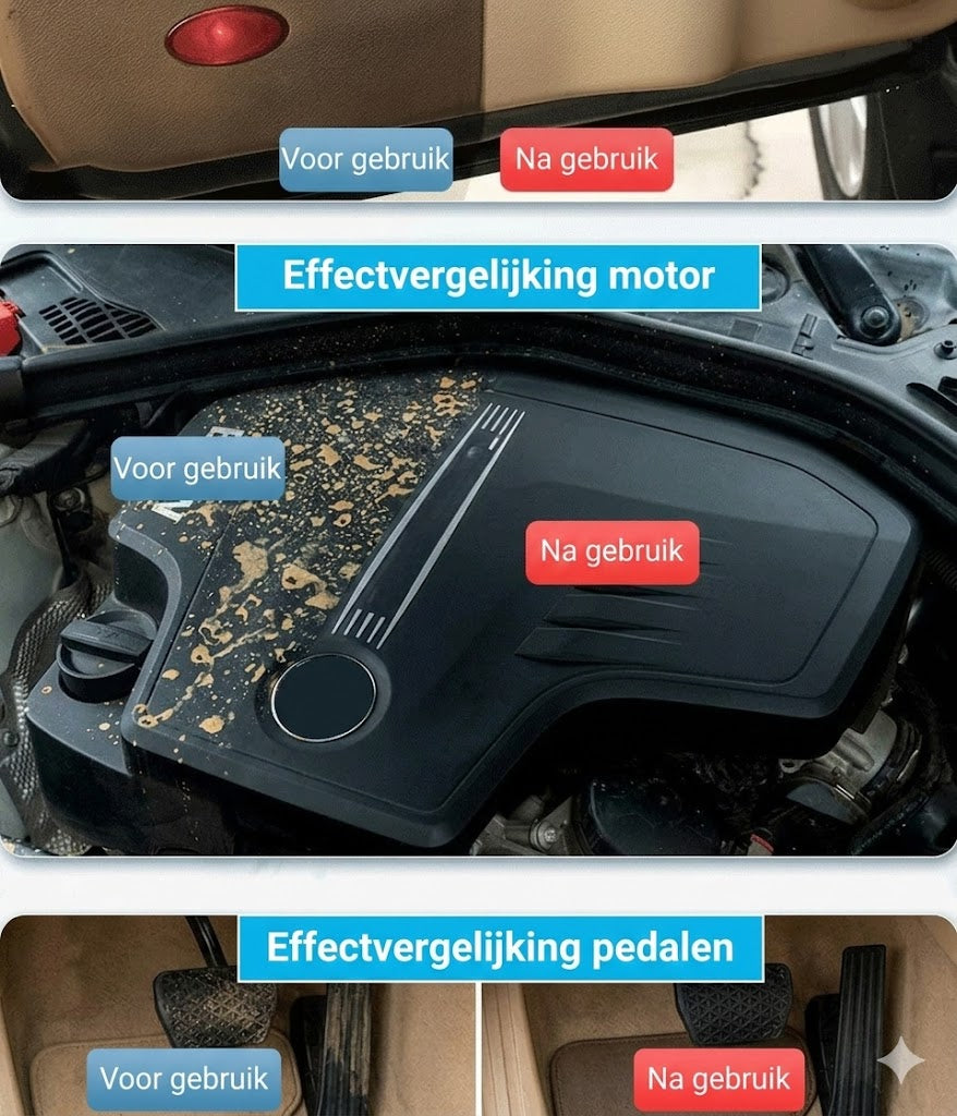 Vochtige doekjes voor het interieur van auto's