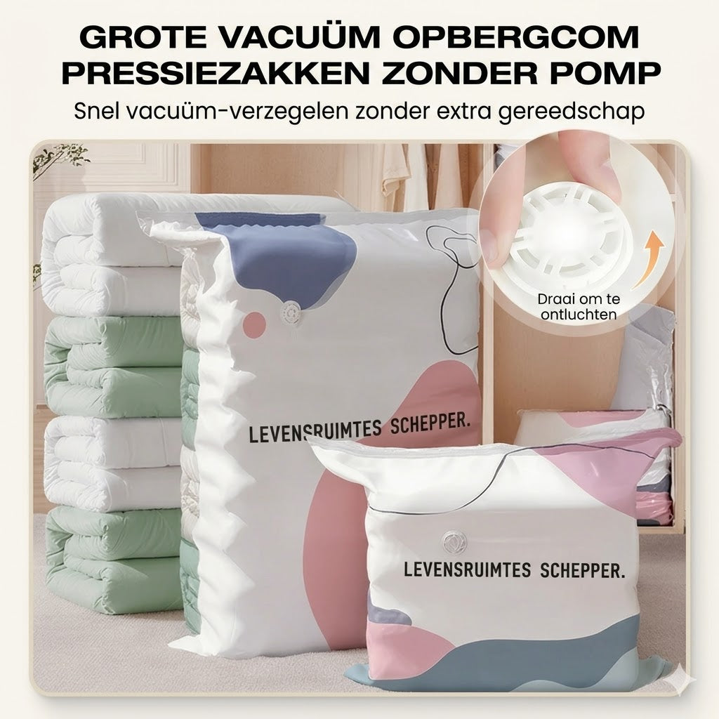 Pompvrije vacuümzakken