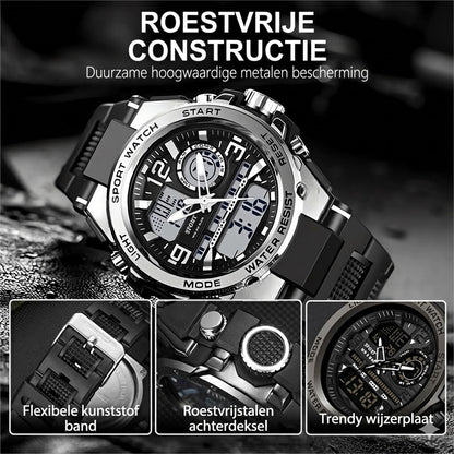 Digitaal Sporthorloge met Nachtlicht (Waterproof)