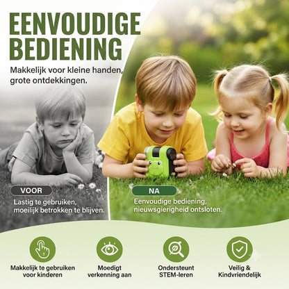 Draagbare educatieve microscoop met telefoonhouder voor kinderen