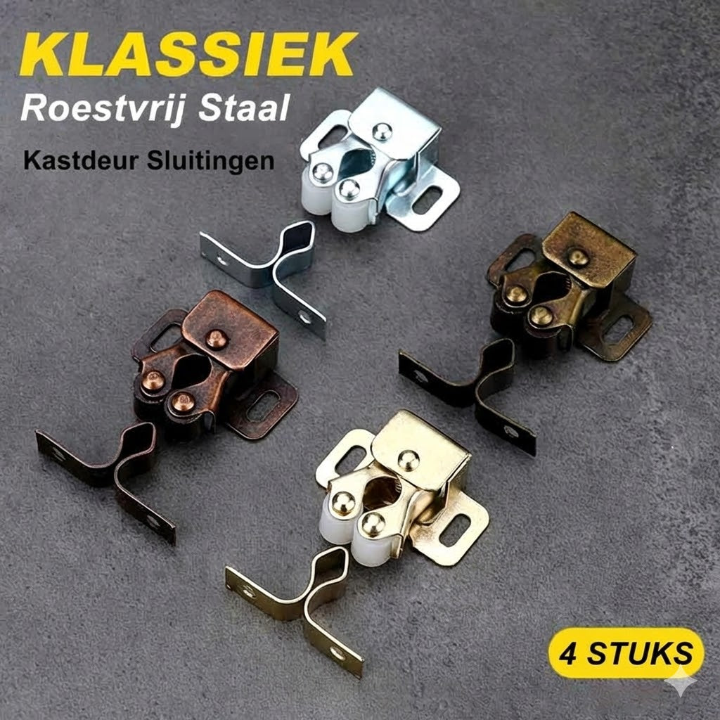 RVS Push-to-Open Sluiting: Sterk & Greeploos