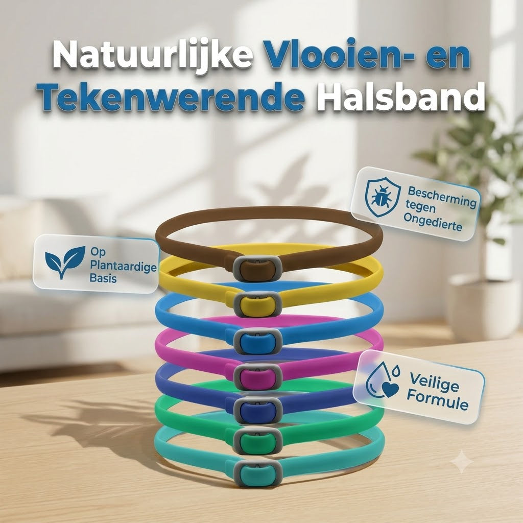 Vlooien en tekenhalsband voor huisdieren