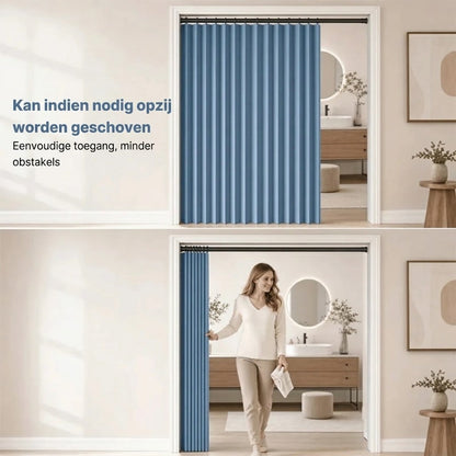 Deurgordijn zonder boren