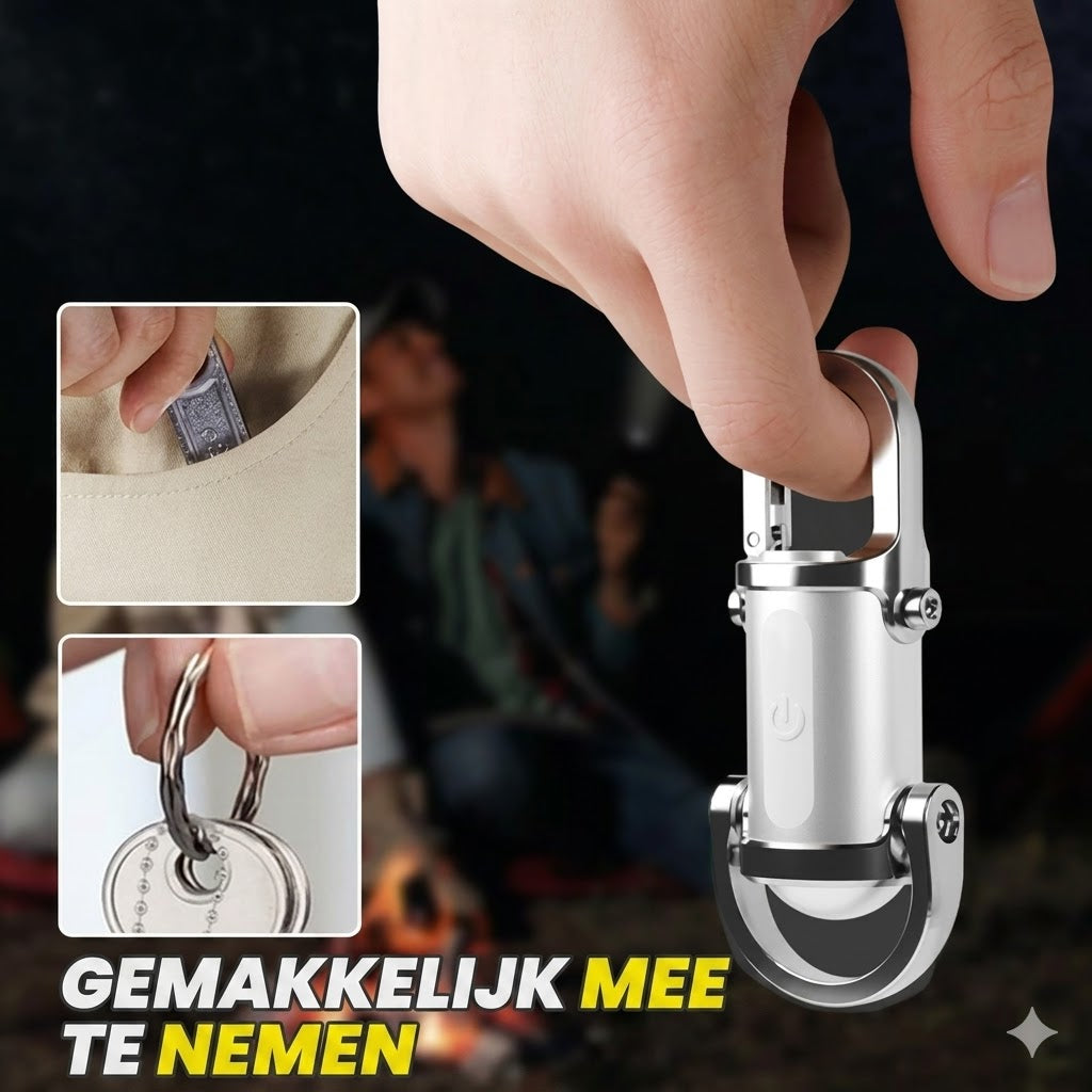 Super Heldere Mini Sleutelhanger Zaklamp Waterdicht