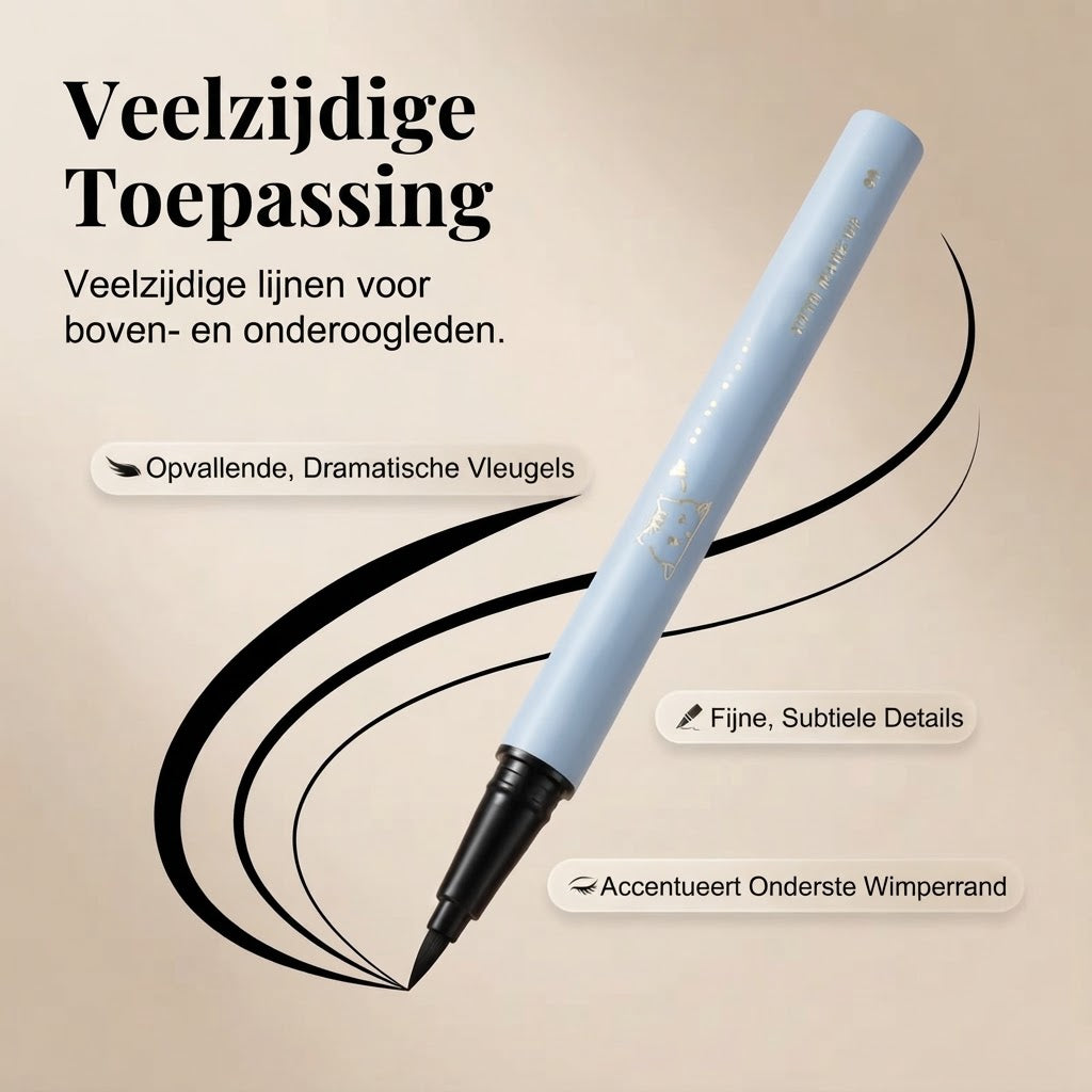Waterproof eyeliner pen voor nauwkeurige lijnen