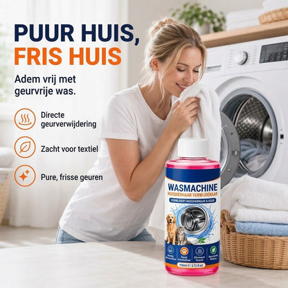 4 in 1 wasmachinereiniger tegen dierenharen en geurtjes