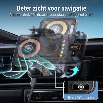 Draadloze autotelefoonhouder met oplaadfunctie