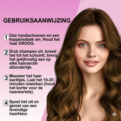 Levendige pomphaarkleuring