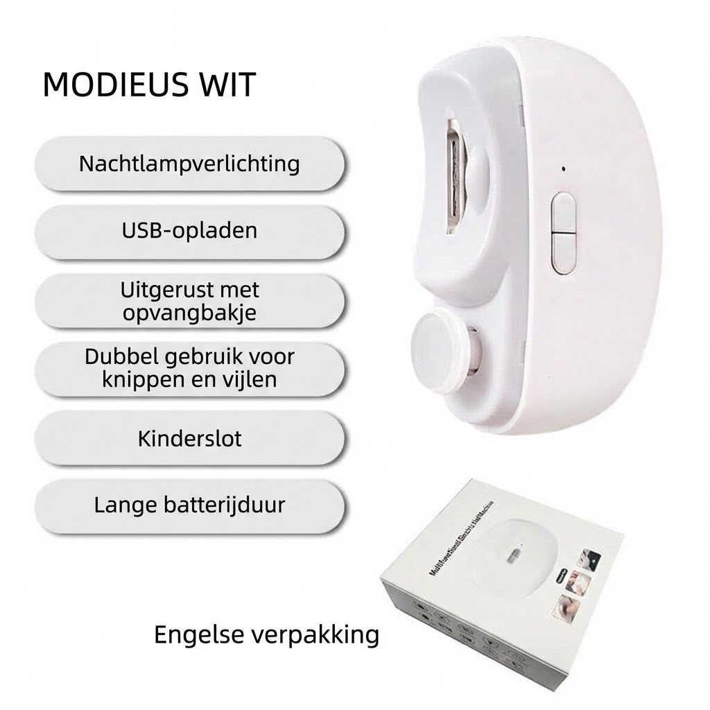3-in-1 elektrische polijst- en automatische nagelknipper