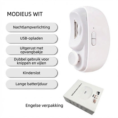 3-in-1 elektrische polijst- en automatische nagelknipper