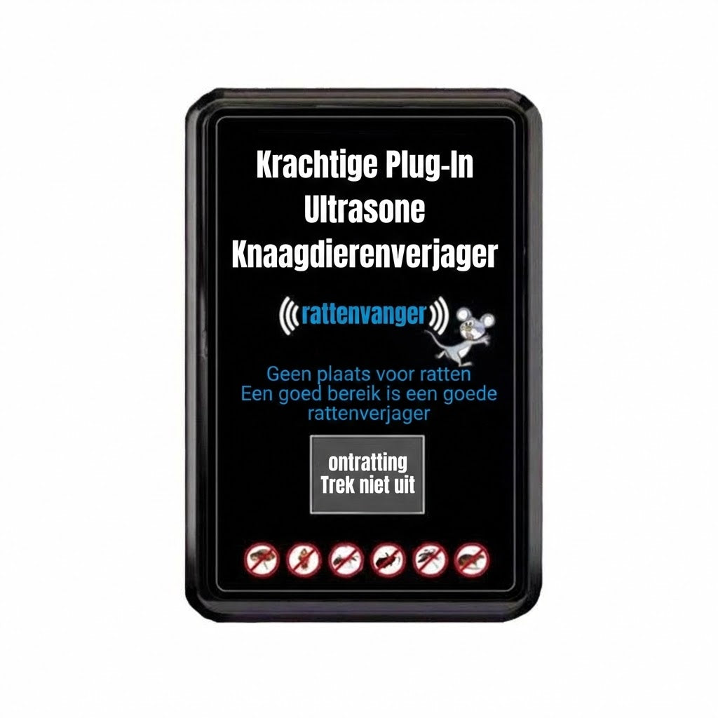 Krachtige Insteek Ultrasone Ongedierteafweermiddel