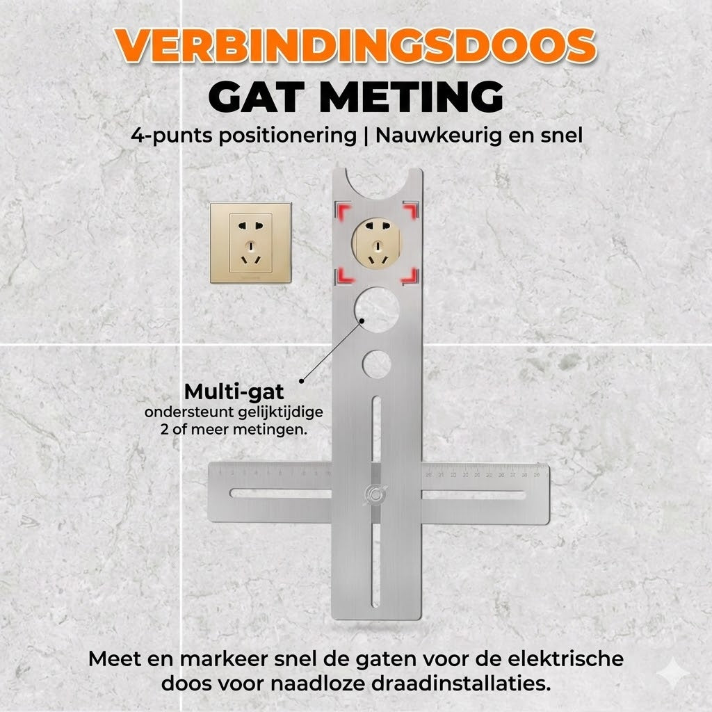 Volledig hoekverstelbaar boorgereedschap