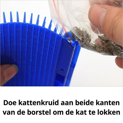 Zelfreinigende Katten Massageborstel voor Hoeken