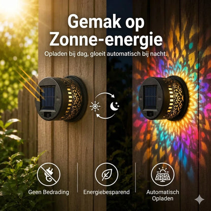 Mandala Solarlamp - Prachtige Projectie & IP65 Waterdicht