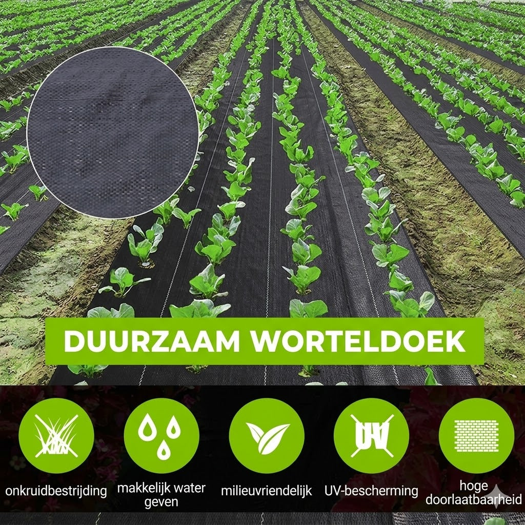 Biologisch afbreekbaar onkruidwerend doek