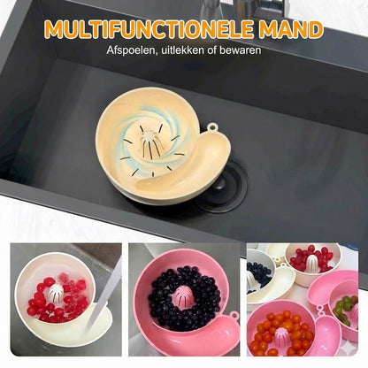 Automatic Fruit ＆ Vegetable Washing Drainage Basket