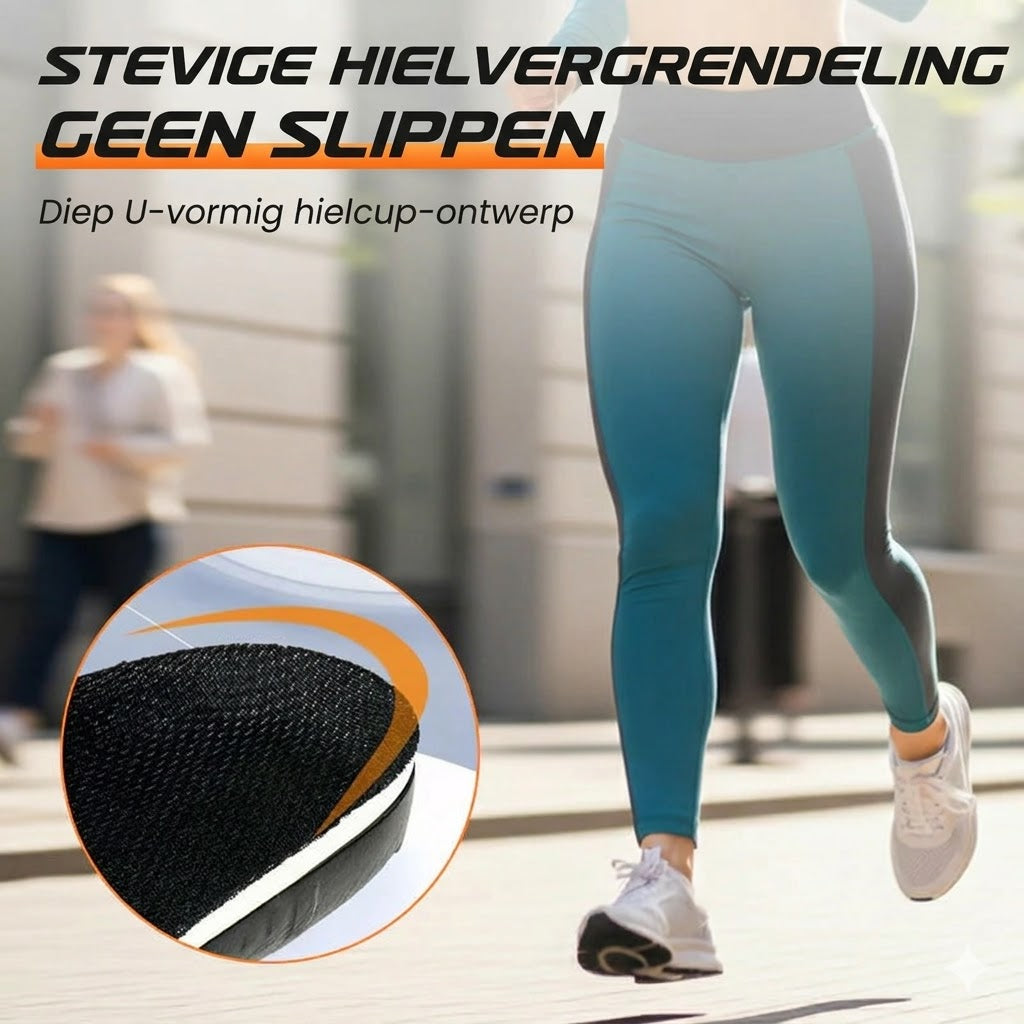 Schokabsorberende sportzolen met voetboogondersteuning