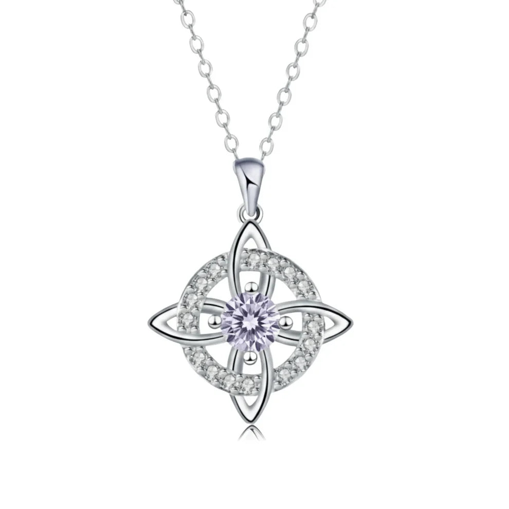 Ketting met Heksenknoop en Geboortesteen