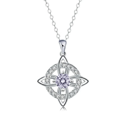 Ketting met Heksenknoop en Geboortesteen