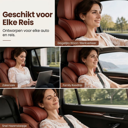 Universeel memory foam nekkussen voor auto