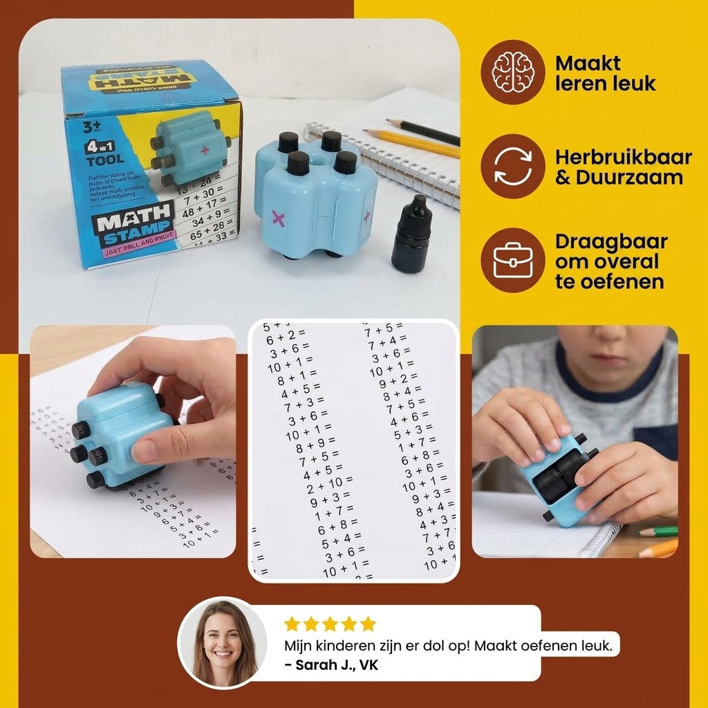 4 in 1 rekenstempel voor kinderen