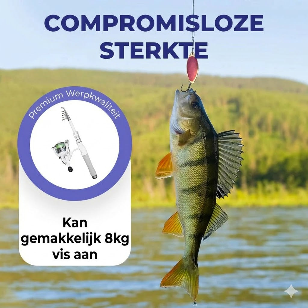 Draagbare telescopische hengel