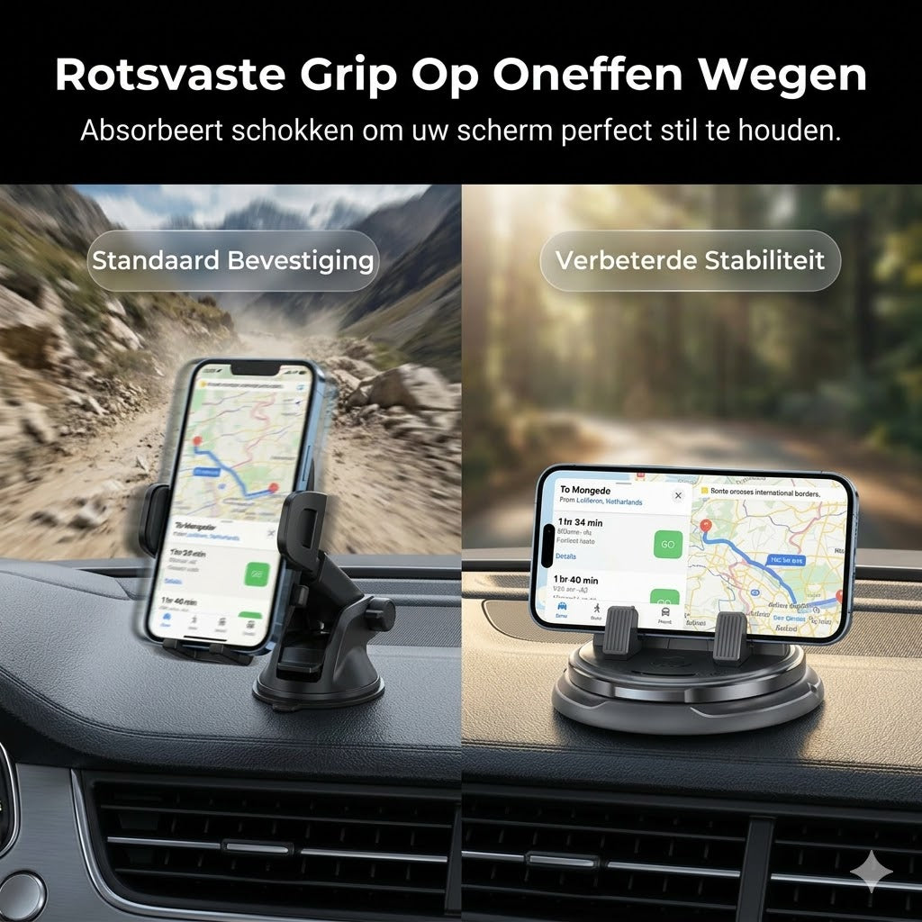 360° draaibare telefoonhouder voor op het dashboard