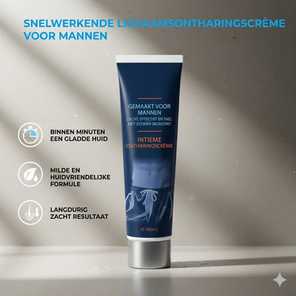 Snelwerkende ontharingscrème voor mannen