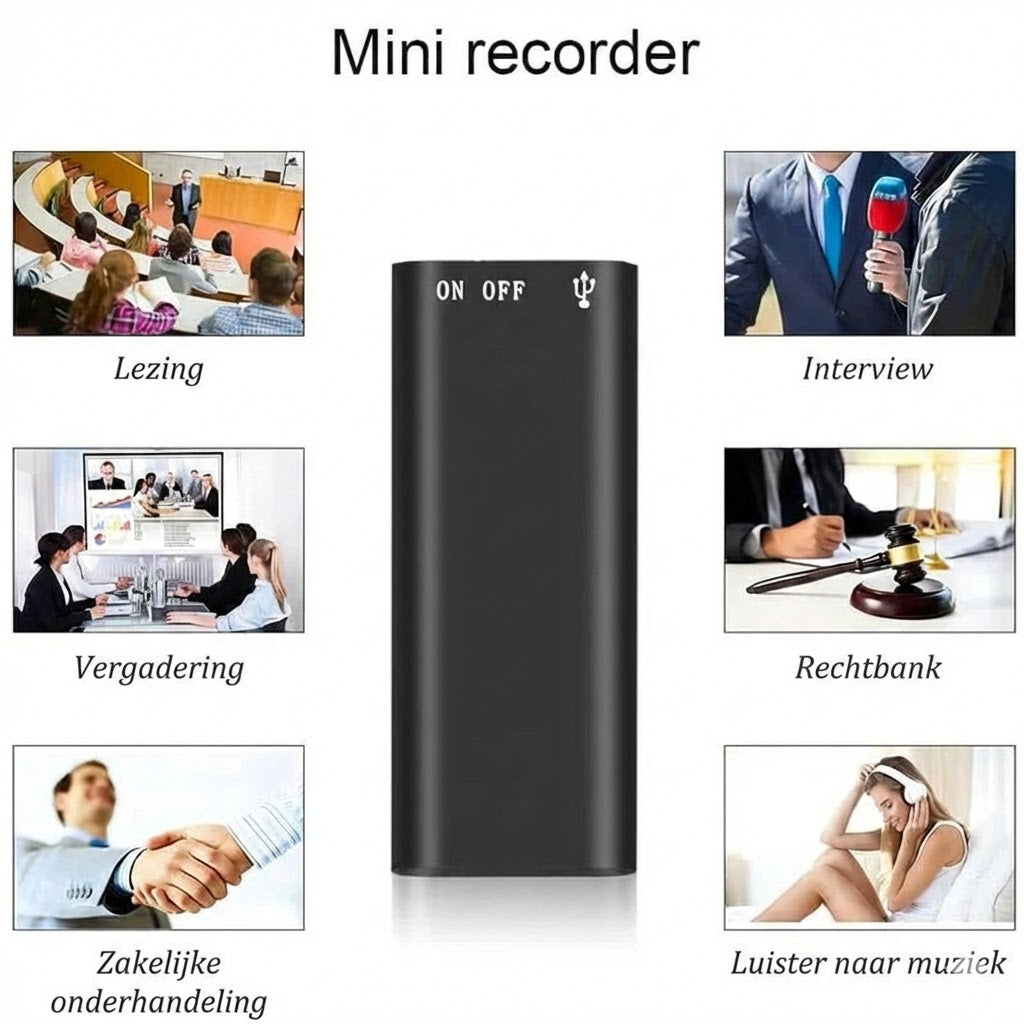 Mini-spraakrecorder