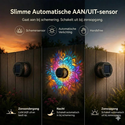Mandala Solarlamp - Prachtige Projectie & IP65 Waterdicht