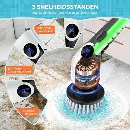 9-in-1 elektrische schoonmaakborstel