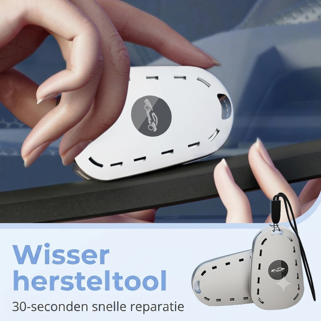 Universele ruitenwisser reparatietool herstelt versleten rubberen bladen in 30 seconden