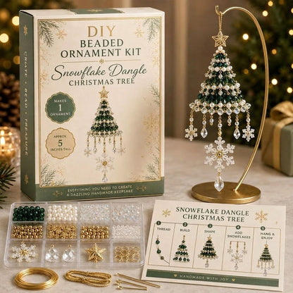 DIY kerstboomornament met kralen