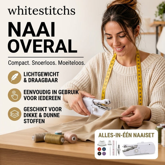 Compacte elektrische naaimachine voor kleine naaiklussen