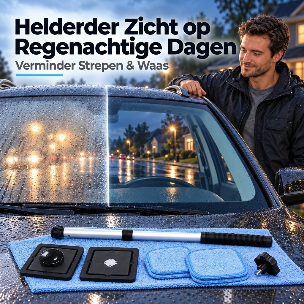 Dubbelzijdige magnetische autoruitenreiniger