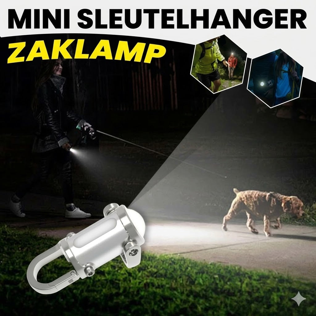 Super Heldere Mini Sleutelhanger Zaklamp Waterdicht