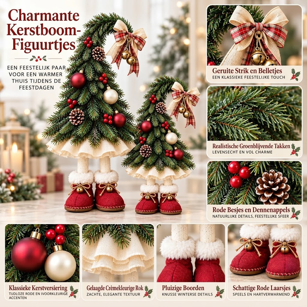 Kerstboomdecoratie met Speelse Elfjes