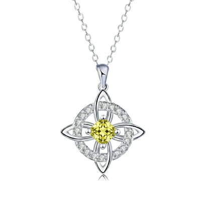 Ketting met Heksenknoop en Geboortesteen