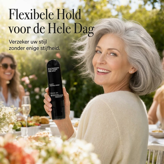 Volumegevende haarspray met perzikgeur voor fijn haar