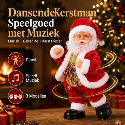 Dansende kerstman met muziek