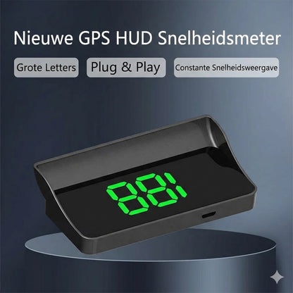 Snelheidsmeter met head-up display