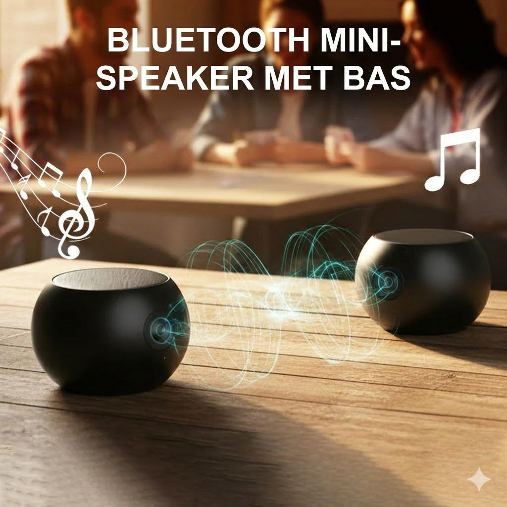 Bluetooth-minispeaker met bas