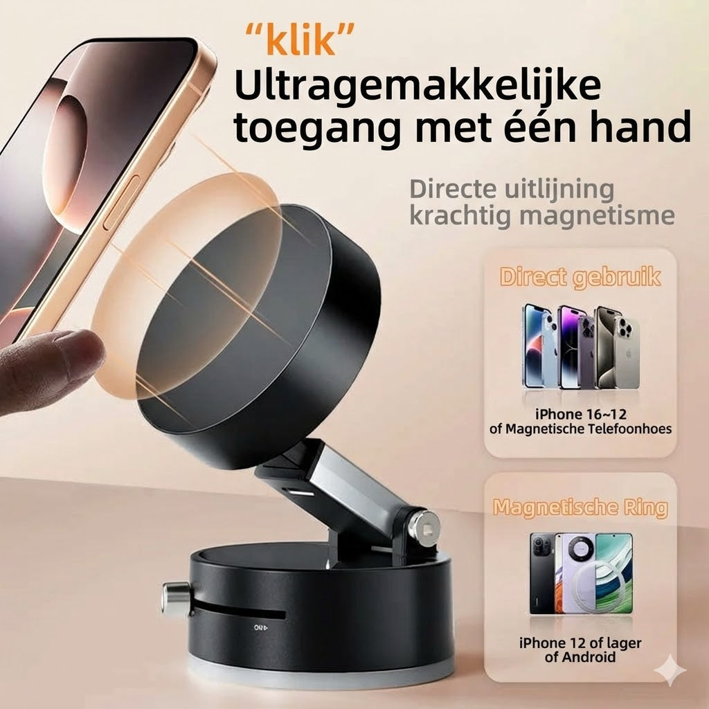 Opvouwbare draagbare magnetische mobiele telefoonhoude