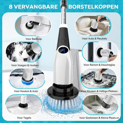 9-in-1 elektrische schoonmaakborstel