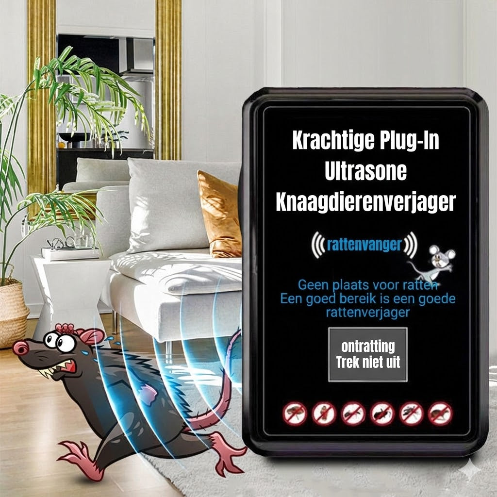 Krachtige Insteek Ultrasone Ongedierteafweermiddel