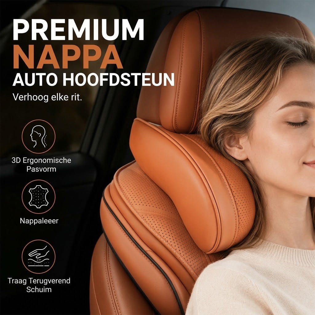 Universeel memory foam nekkussen voor auto
