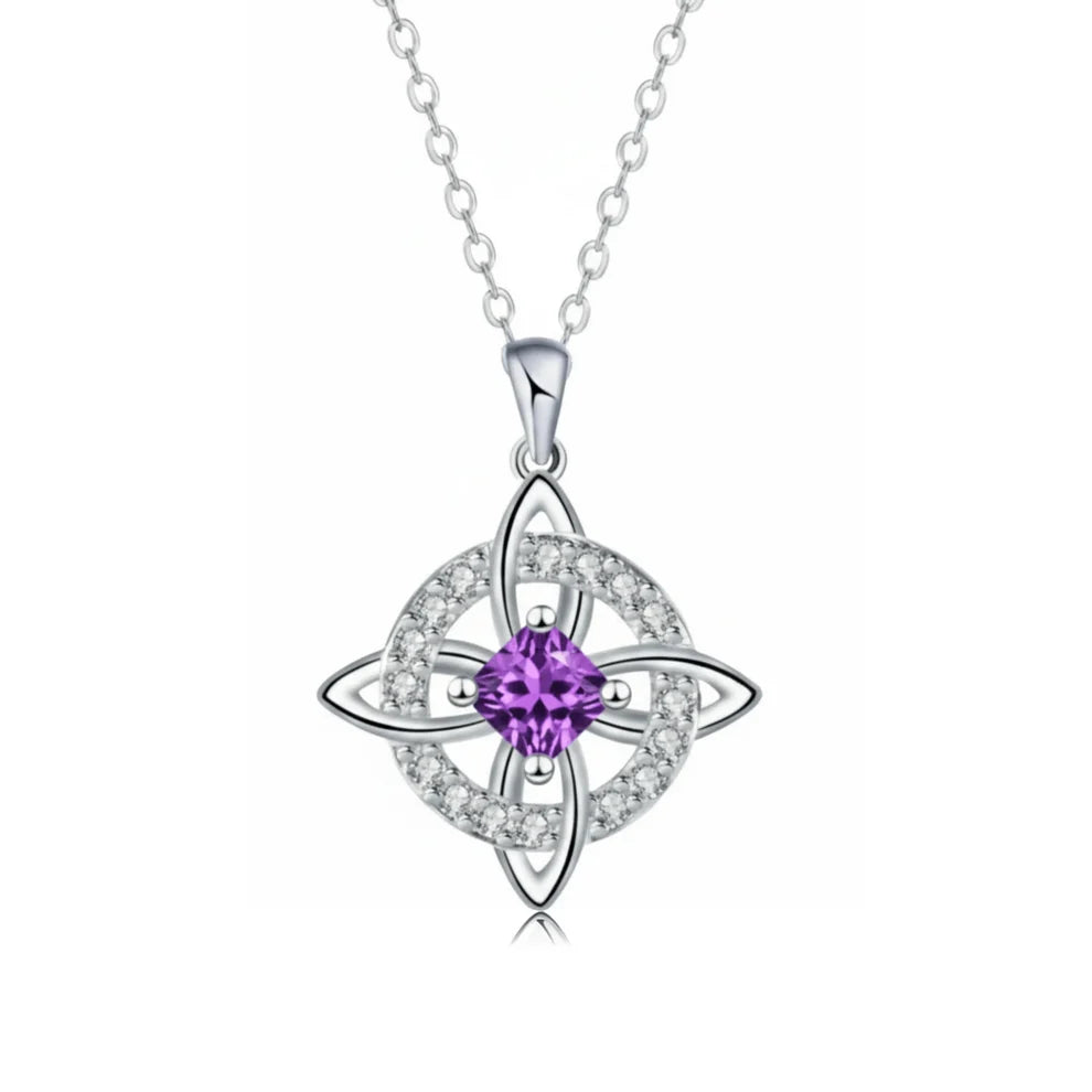 Ketting met Heksenknoop en Geboortesteen