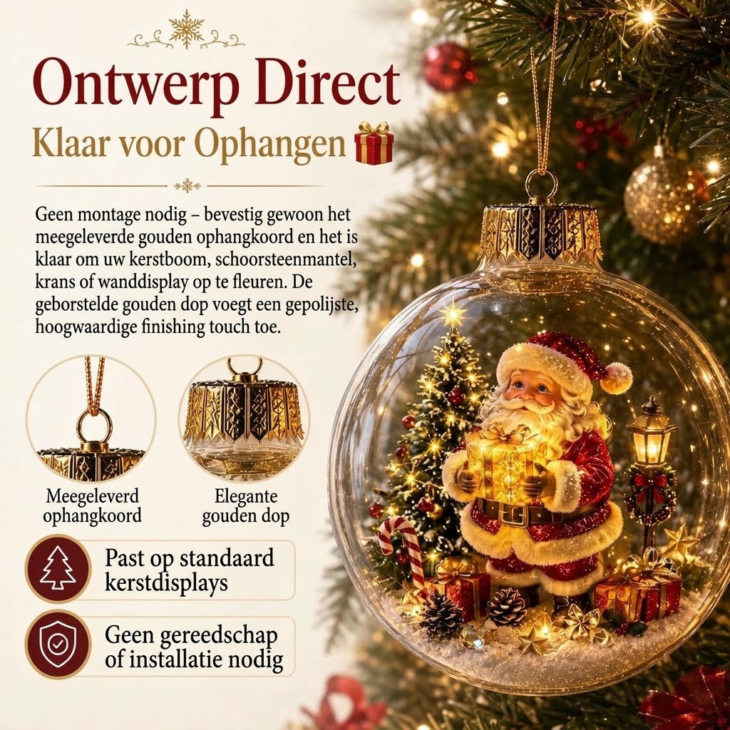 VinterMagi verlichte miniatuur kerstdecoratie