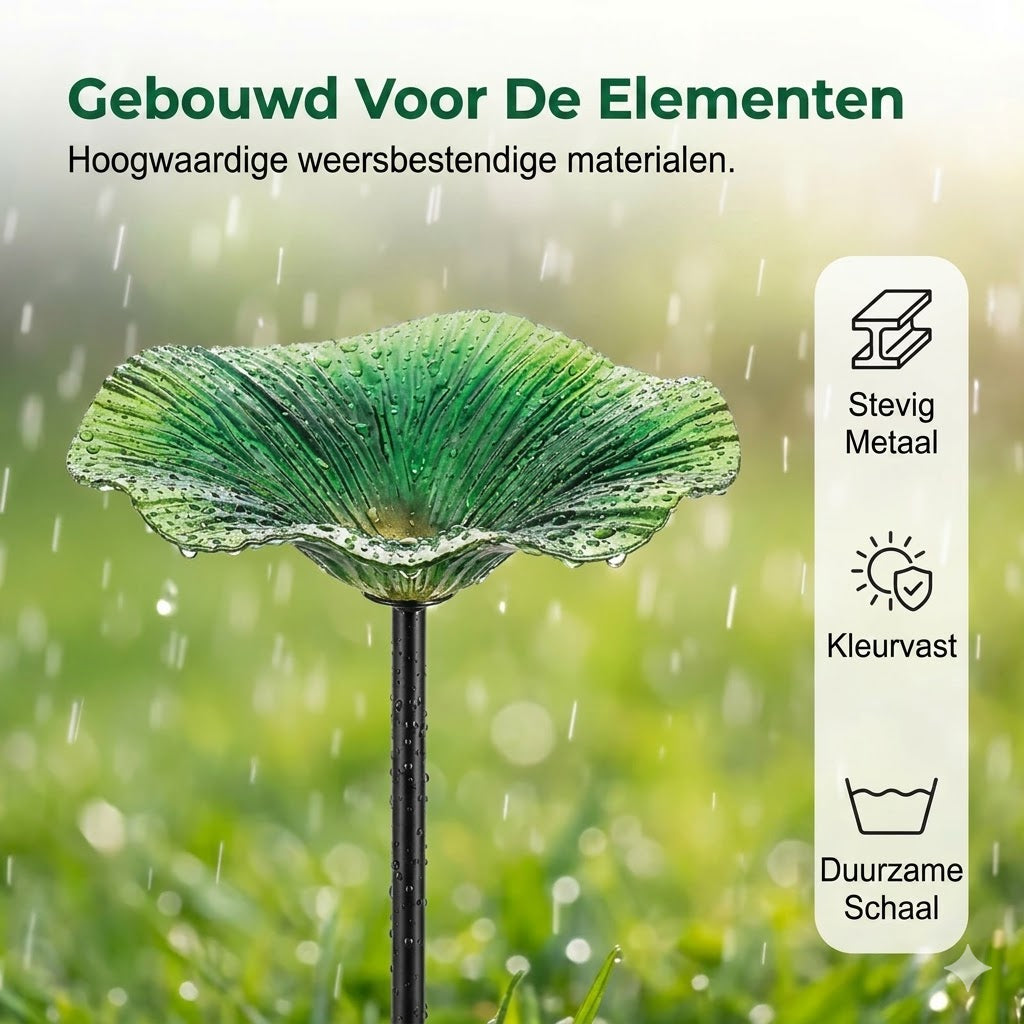 Kleurrijke Vogelvoederbak voor in de Tuin